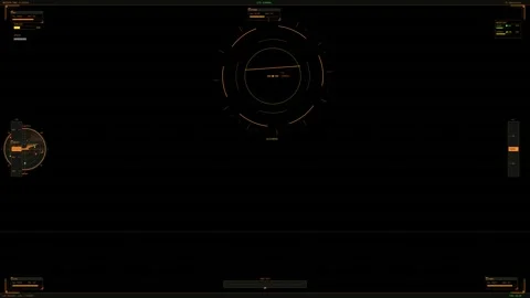 Military cockpit interface used in science fiction war documentaries focuse.. Stock Footage 327220637