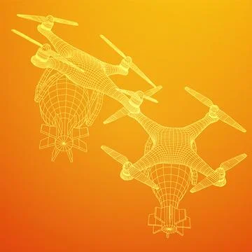 Military Combat Bomber Drone Stock Illustration