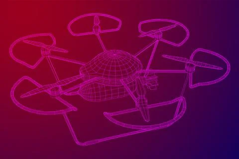 Military Combat Bomber Drone Stock Illustration