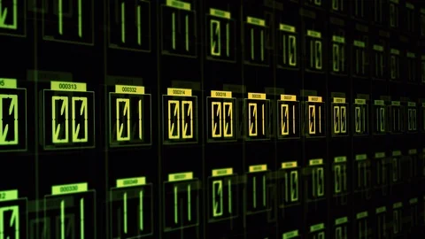 Military Combat Commands Processing through a Computer Program - V2 Stock Footage 124505323