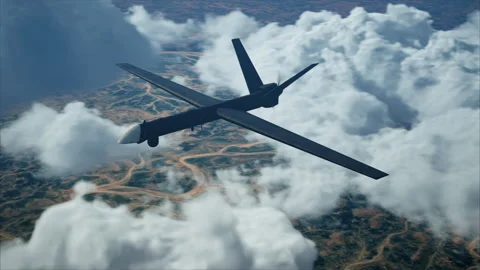 MILITARY DRONE ATTACK - Autonomous Drone Driven by Artificial Intelligence - AGI Vidéo 243667994