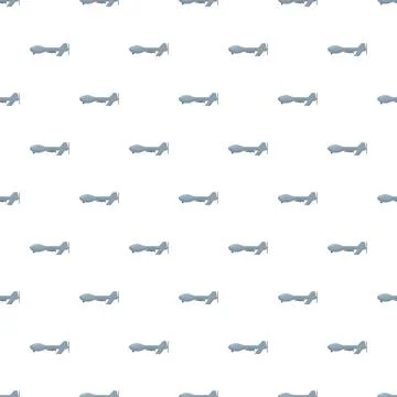 Military drones seamless pattern for surveillance and warfare Stock Illustration