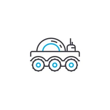 Military equipment vector thin line stroke icon. Military equipment outline Stock Illustration