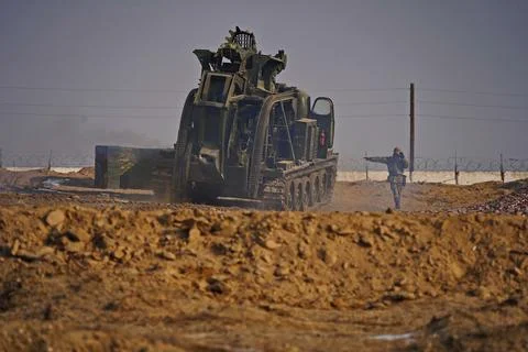 Military exercises of the armed engineering forces 스톡 사진