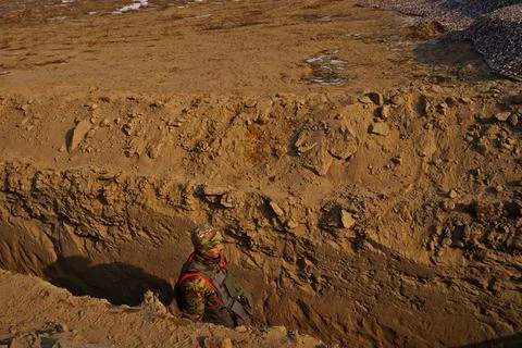 Military exercises of the armed engineering forces 스톡 사진