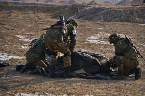 Military exercises of the armed engineering forces Photos
