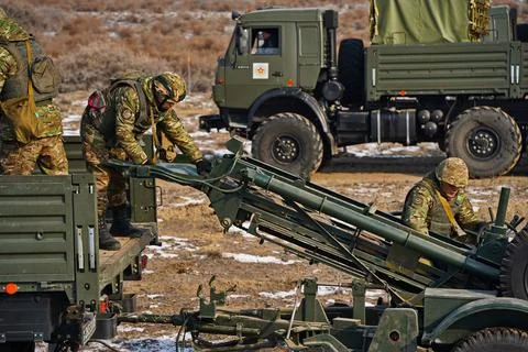 Military exercises of the armed engineering forces Fotos de archivo