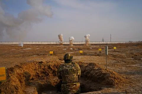 Military exercises of the armed engineering forces Фото