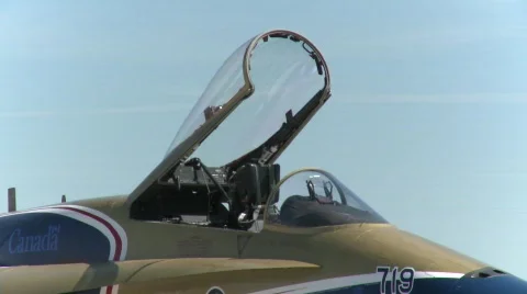 Military, F18 Hornet fighter jet x9 montage Stock Footage