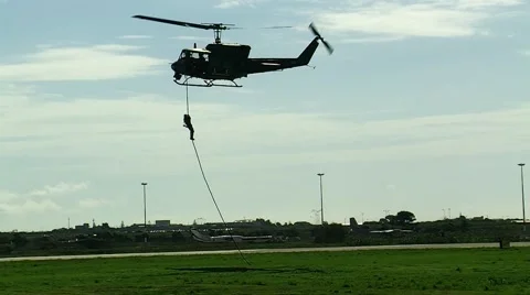 Military fast rope Stock-Footage 56206071