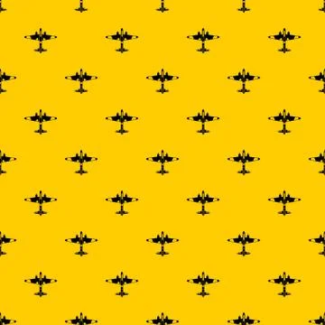 Military fighter aircraft pattern vector Stock Illustration