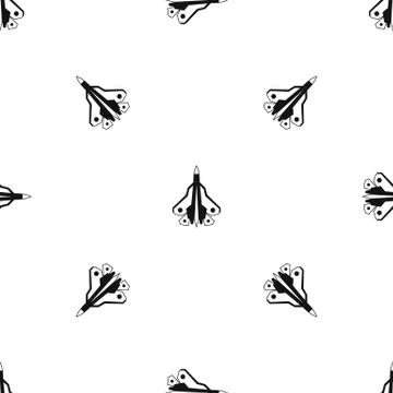 Military fighter plane pattern seamless black Stockillustratie