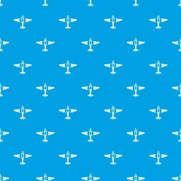 Military fighter plane pattern seamless blue 스톡 일러스트