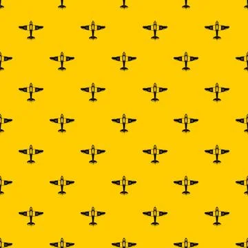 Military fighter plane pattern vector Stock Illustration