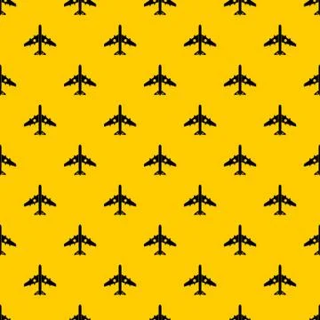 Military fighter plane pattern vector Stockillustratie
