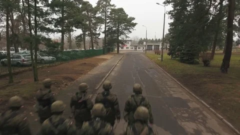 Military Formation Stock Footage 71019223