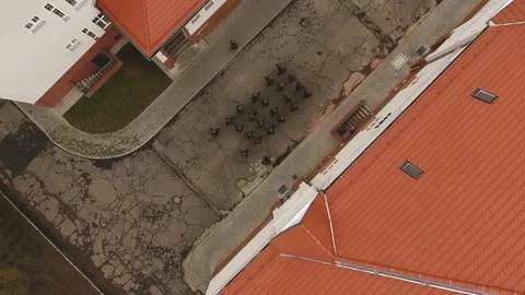 Military Formation - Isometric View Stock Footage 71019699
