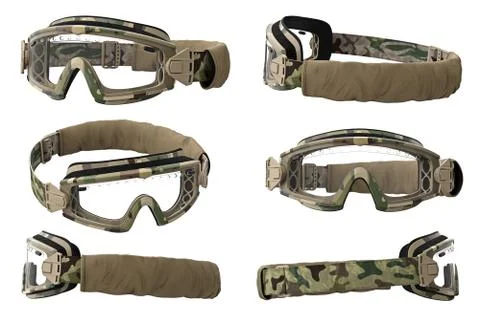 Military goggles, set Stock-Illustration