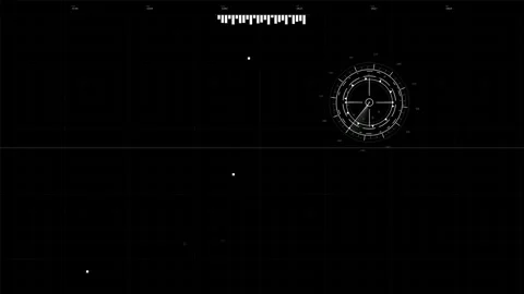 Military graphical user interface war stock footage for science fiction pro.. Video stock 327105242