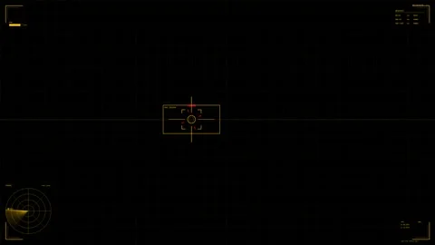 Military grid interface for science fiction production featuring HUD elements Stock Footage 327631007