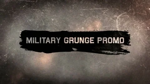 Military Grunge Promo Stock After Effects