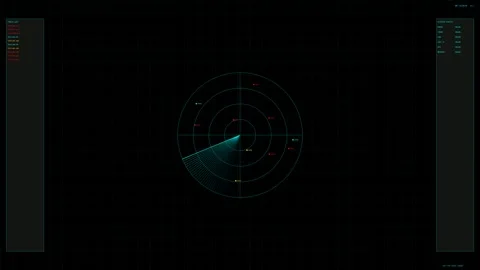 Military gui hud animation for war stock footage in science fiction product.. Stock Footage 327103472
