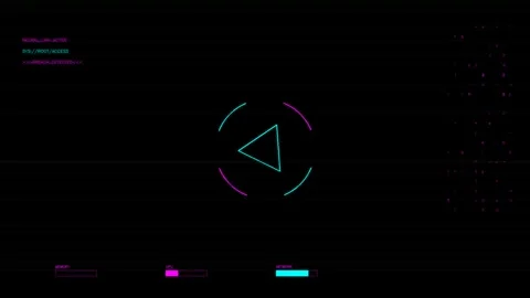 Military gui war stock footage hud animation for science fiction production.. Stock Footage 327106295