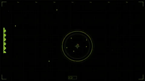 Military heads up display for sci fi or war videos showing targeting system and Stock Footage 328334892