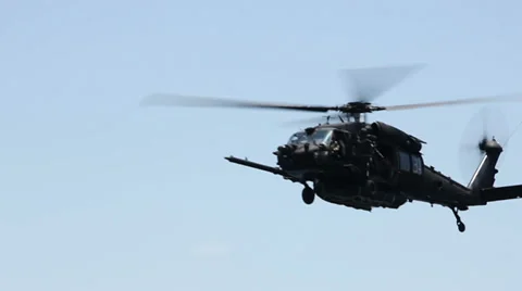 Military Helicopter 3 Stock Footage