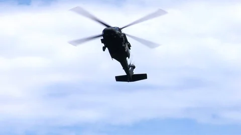 Military Helicopter Extract Stock Footage 69781629
