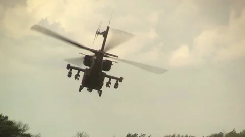 Military helicopter Stock Footage 10911007