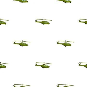 Military helicopter pattern flat Stock Illustration