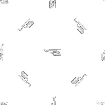 Military helicopter pattern seamless Illustrazione stock
