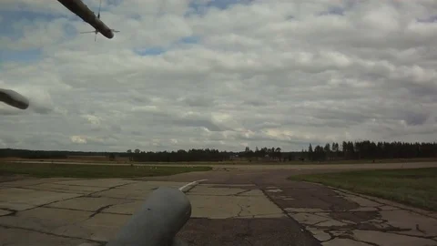 Military helicopter taking off Stock Footage 73743111