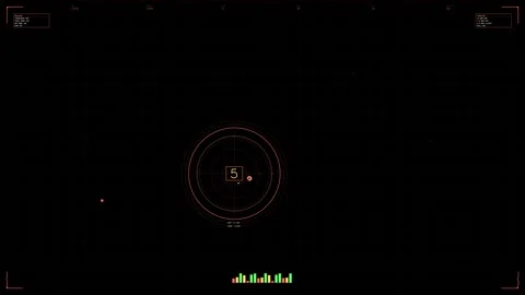 Military hud interface for animation used in war and sci-fi videos with foc.. Stock Footage 327984816