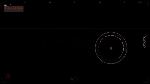 Military hud interface animation for war and scifi videos showing target tr.. Vidéo 327983941