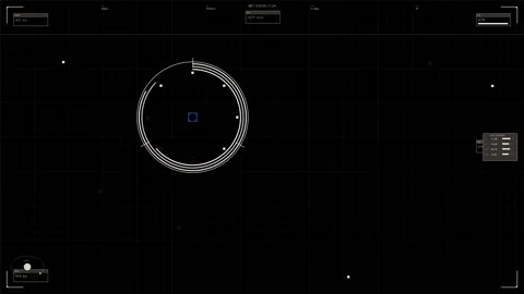 Military hud interface for war and scifi videos presenting detailed graphic.. Stock Footage 327984903