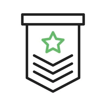 Military icon vector image. Illustrazione stock