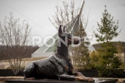 Military iron statue Stock Photos