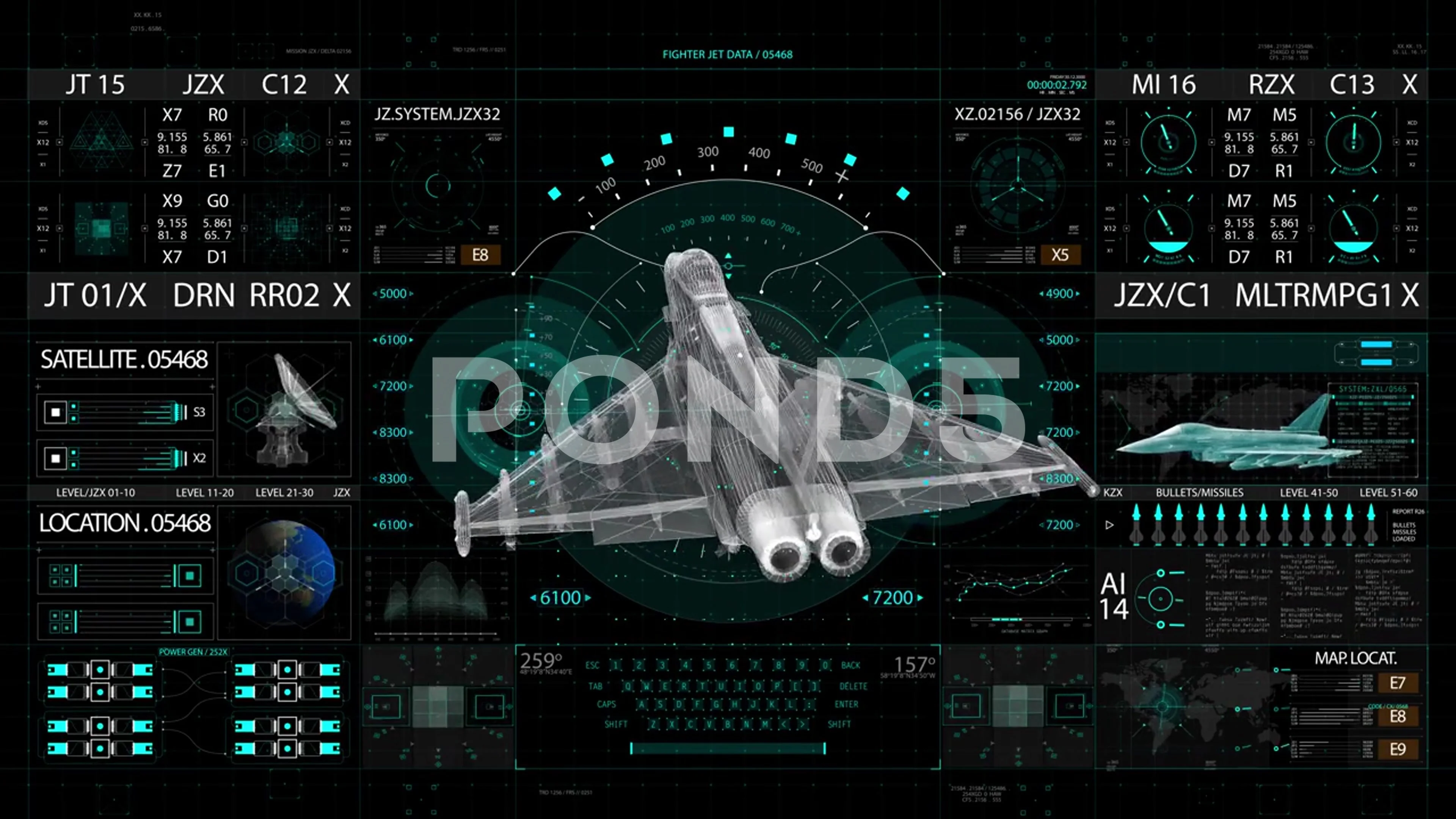 Fighter Jet Cockpit Hud