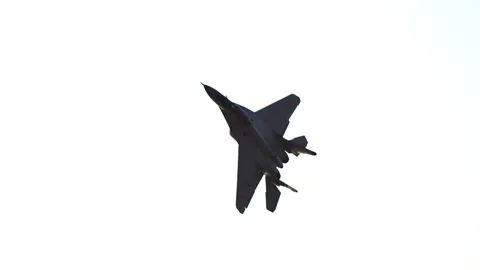 A military jet plane flying - Free Stock Video Stock-Footage 204832653