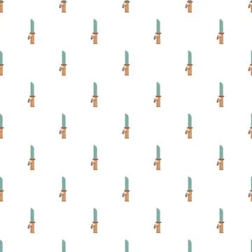 Military knife pattern creating a decorative surface Stock Illustration