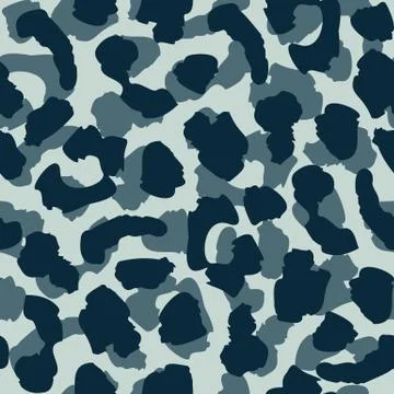 Military Leopard skin seamless pattern design, illustration on green backgrou 스톡 일러스트