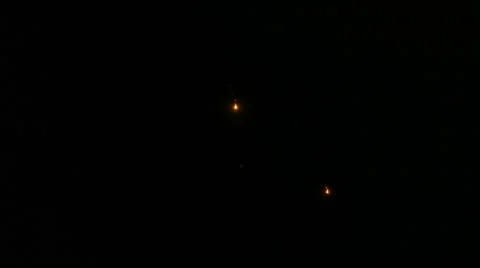 Military light torches pyrotechnics Stock Footage