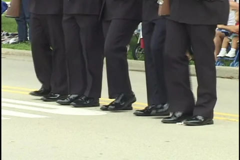 Military Marching in Parade 2 Stock Footage 297919