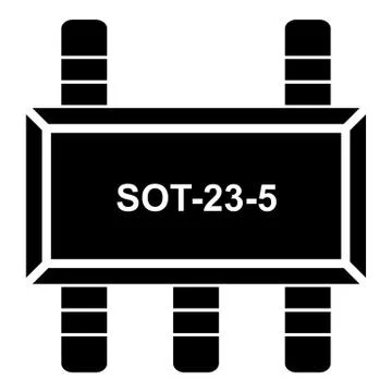 Military microchip icon, simple black style 스톡 일러스트