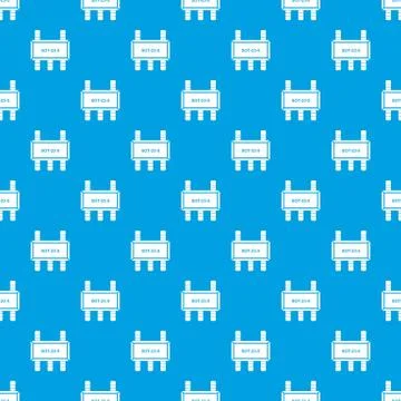 Military microchip pattern seamless blue 스톡 일러스트