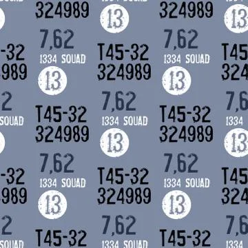 Military packaging seamless pattern 스톡 일러스트