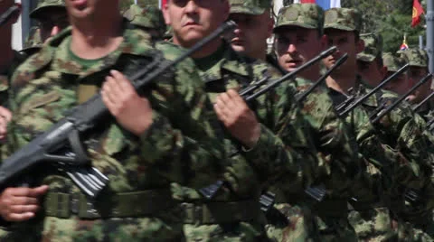 Military Parade Stock Footage 22760839