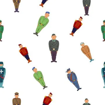 Military pattern, cartoon style 스톡 일러스트